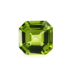 PERIDOT ASSCHER CUT SQUARE - OCTAGON (TOP) 7MM 1.43 Cts.