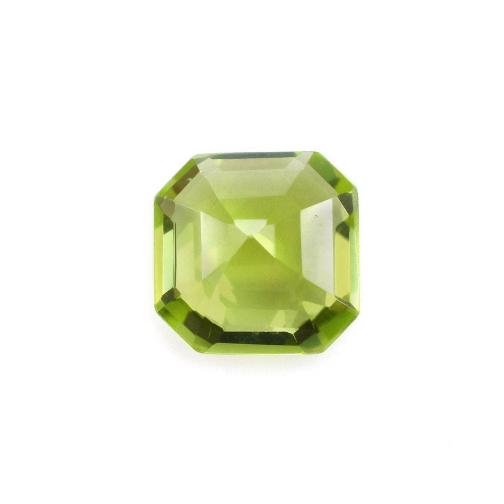 PERIDOT ASSCHER CUT SQUARE - OCTAGON (TOP) 7MM 1.43 Cts.