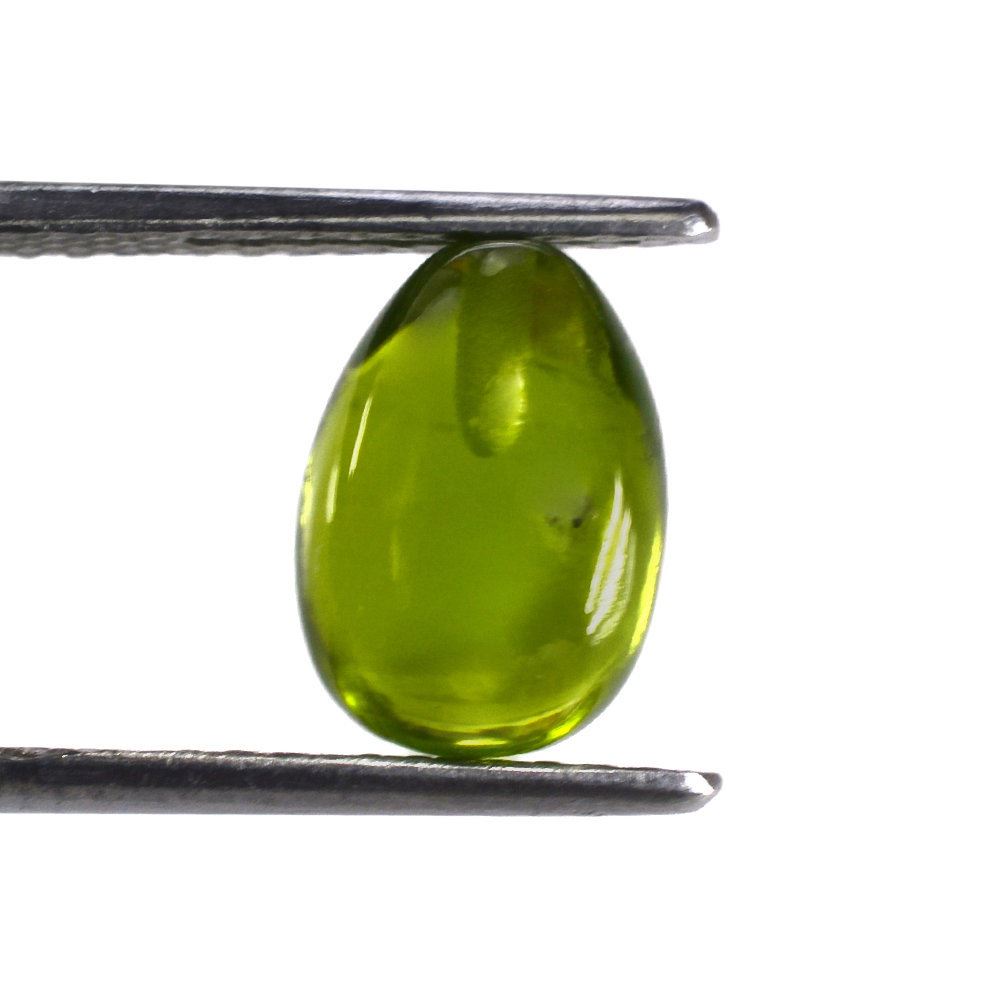 PERIDOT PLAIN DROPS (HALF DRILL) 11X8MM 6.23 Cts.
