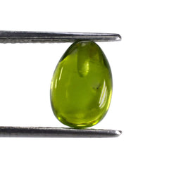 PERIDOT PLAIN DROPS (HALF DRILL) 11X8MM 6.23 Cts.