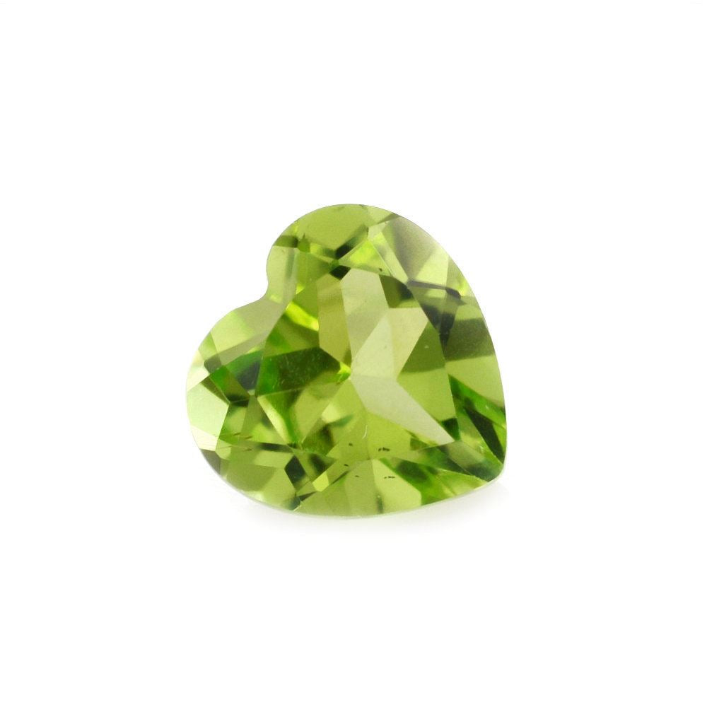 PERIDOT CUT HEART (GREEN/CLEAN) 6MM 0.90 Cts.