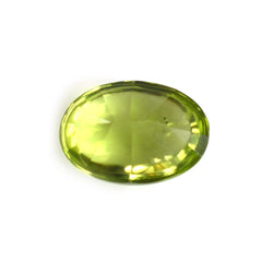PERIDOT BUFFTOP OVAL WITH TWISTED CONCAVE BACK OVAL (DES#31) 6X4MM 0.60 Cts.