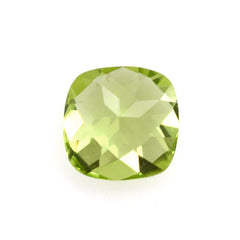 PERIDOT CHECKER CUT CUSHION (1ST) 4.50MM 0.45 Cts.