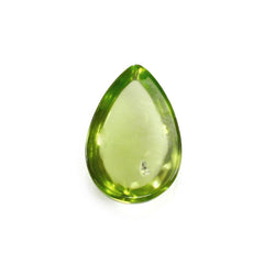 PERIDOT PLAIN PEAR CAB 9X6MM 1.62 Cts.