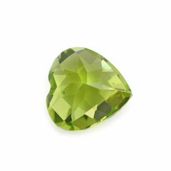 PERIDOT CHECKER CUT HEART (SI) 8MM 1.95 Cts.