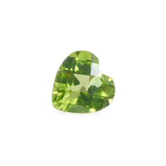 PERIDOT CHECKER CUT HEART (SI) 5MM 0.5 Cts.