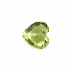 PERIDOT CHECKER CUT HEART (SI) 5MM 0.5 Cts.