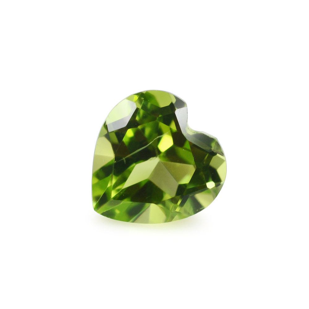 PERIDOT CUT HEART (SI TO HI) 6MM 0.98 Cts.