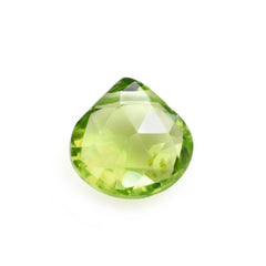 PERIDOT ROSE CUT BRIOLETTE TABEEZ 6.50X6.80MM 1.16 Cts.