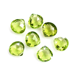 PERIDOT ROSE CUT BRIOLETTE TABEEZ 6.50X6.80MM 1.16 Cts.