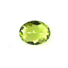 PERIDOT CHECKER CUT OVAL (CLEAN) 10.00X8.00 MM 2.50 CTS