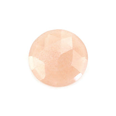 PEACH MOONSTONE ROSE CUT BRIOLETTE ROUND 12MM 3.58 Cts.