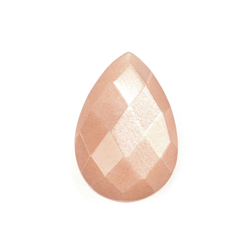 PEACH MOONSTONE BRIOLETTE PEAR 15X10MM 5.05 Cts.