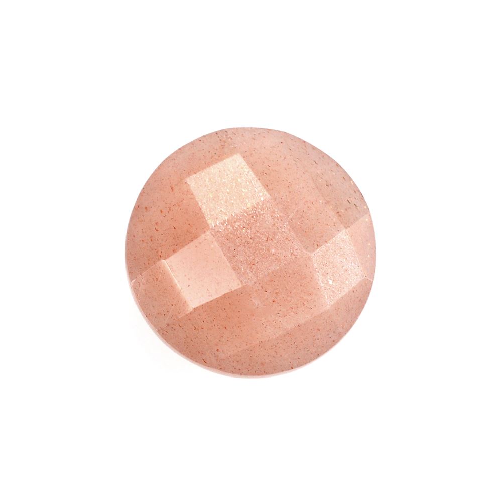 PEACH MOONSTONE BRIOLETTE ROUND 10MM 3.30 Cts.