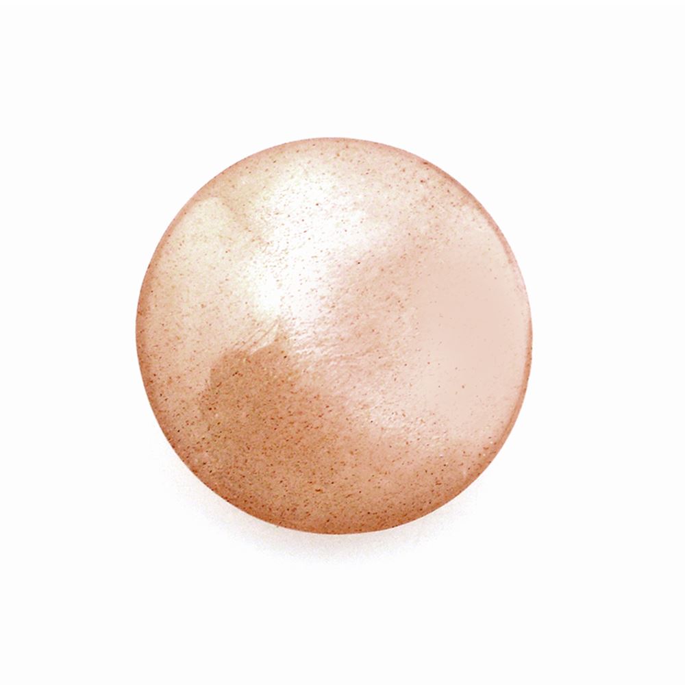 PEACH MOONSTONE LENTIL ROUND 10MM 2.22 Cts.