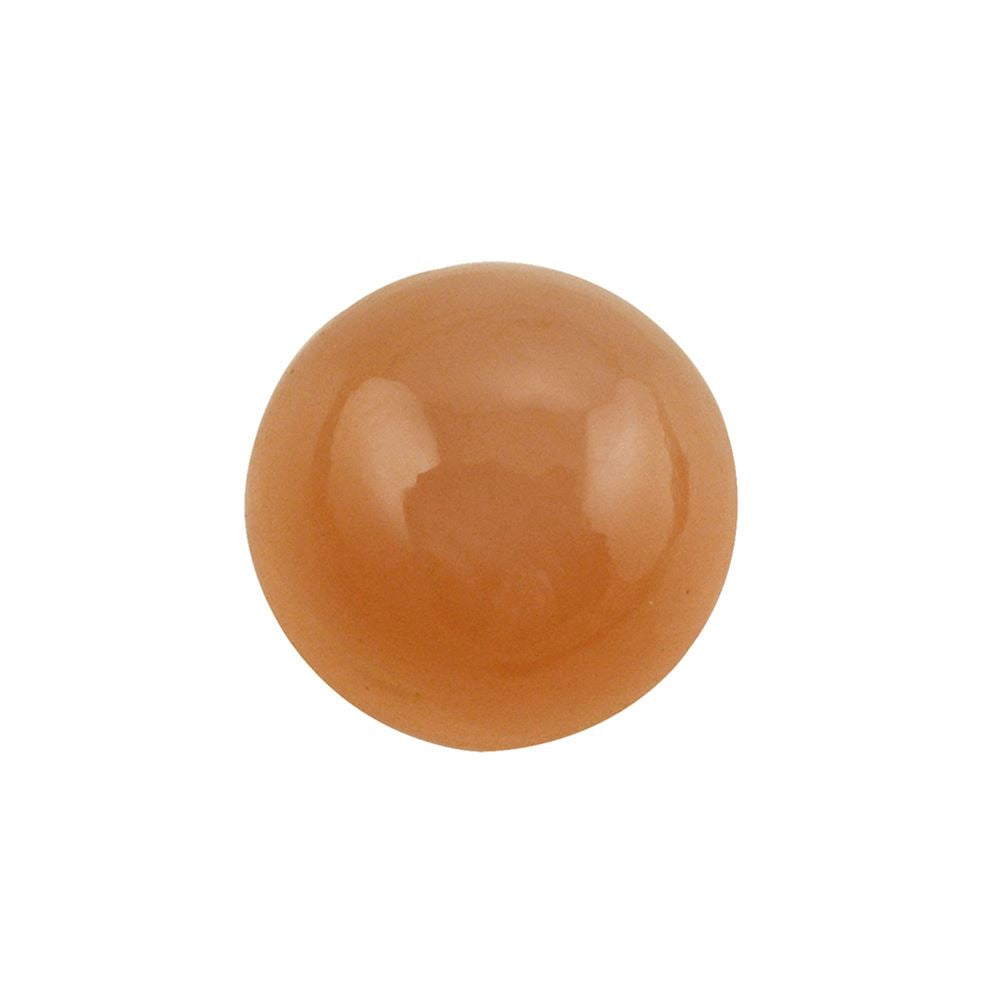 PEACH MOONSTONE ROUND CAB 7MM 1.45 Cts.