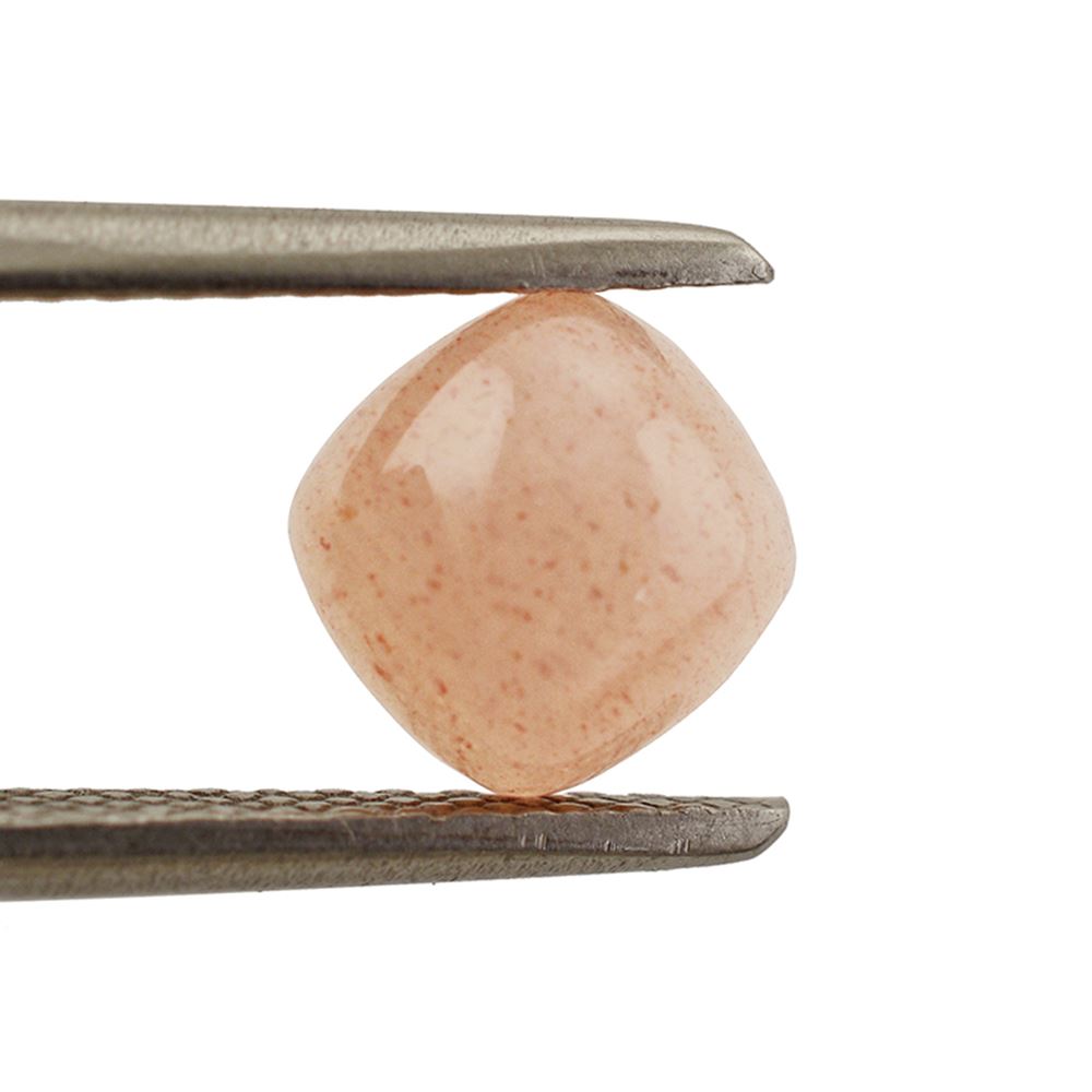 PEACH MOONSTONE CUSHION CAB 6MM 1.05 Cts.