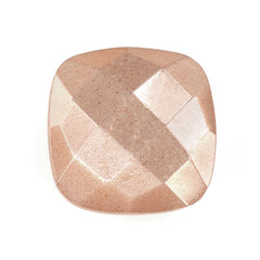 PEACH MOONSTONE BRIOLETTE CUSHION 12MM 6.51 Cts.