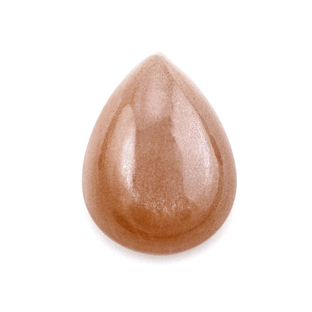 PEACH MOONSTONE PEAR CAB (MEDIUM) 16X12MM 7.84 Cts.