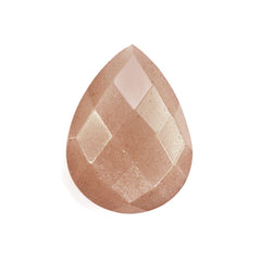 PEACH MOONSTONE BRIOLETTE PEAR 16X12MM 6.91 Cts.