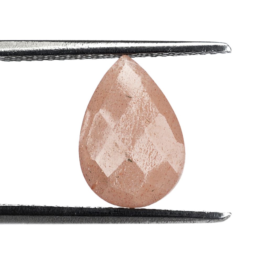 PEACH MOONSTONE BRIOLETTE PEAR 12X8MM 2.48 Cts.