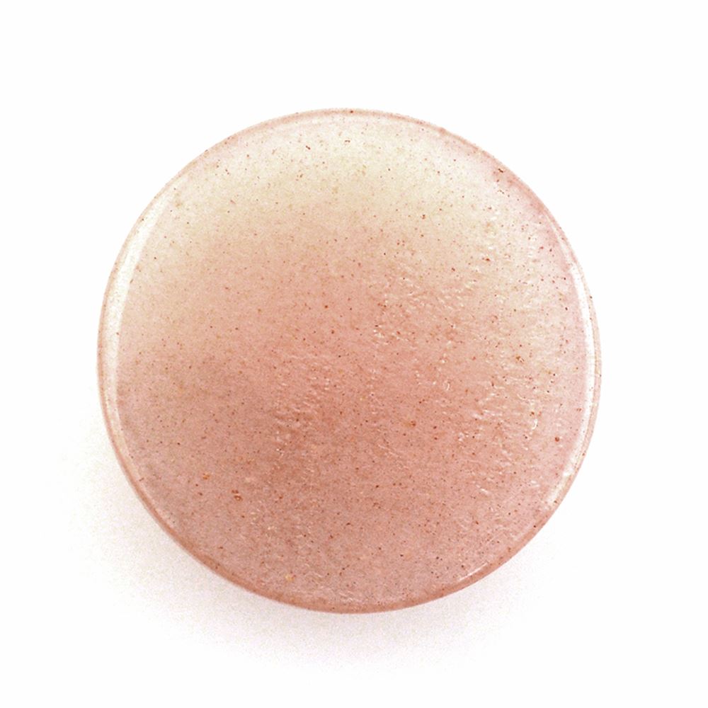 PEACH MOONSTONE ROUND CAB 14MM 9.85 Cts.