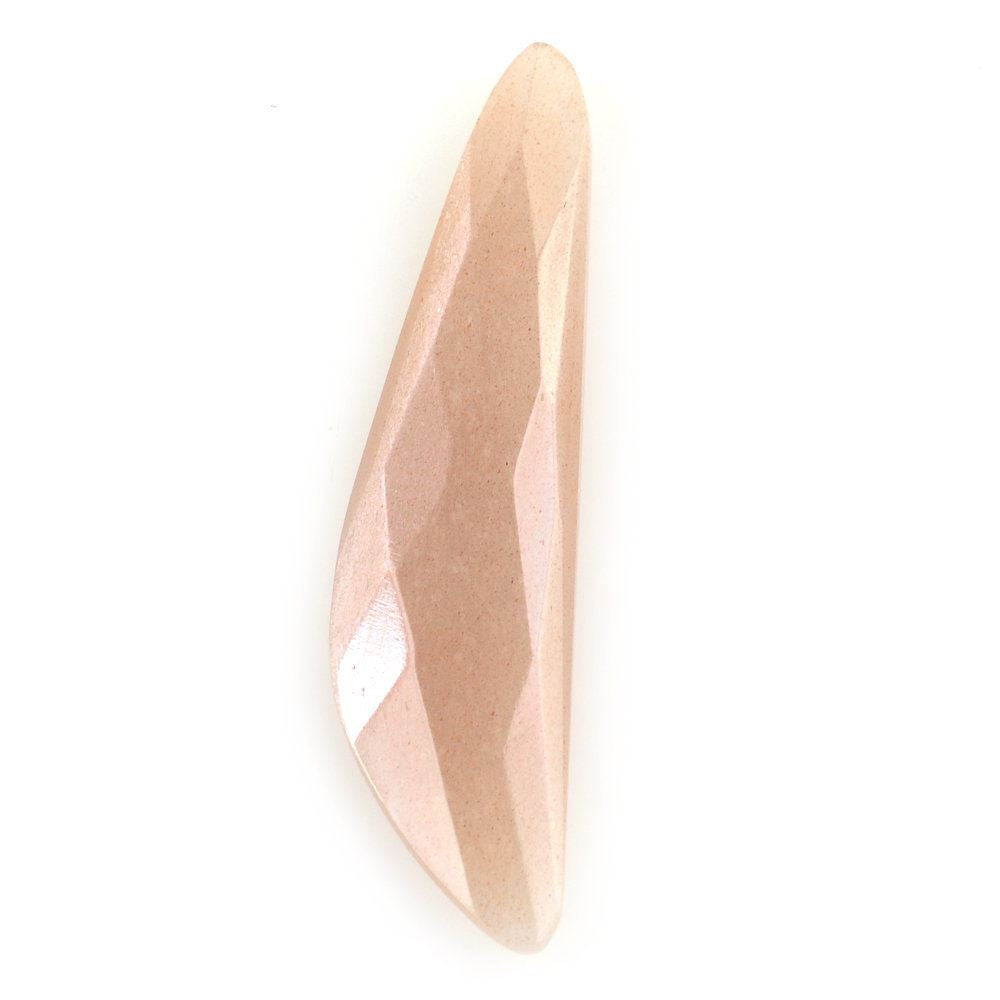 PEACH MOONSTONE BRIOLETTE HALF PEAR 35X8.70MM 7.93 Cts.