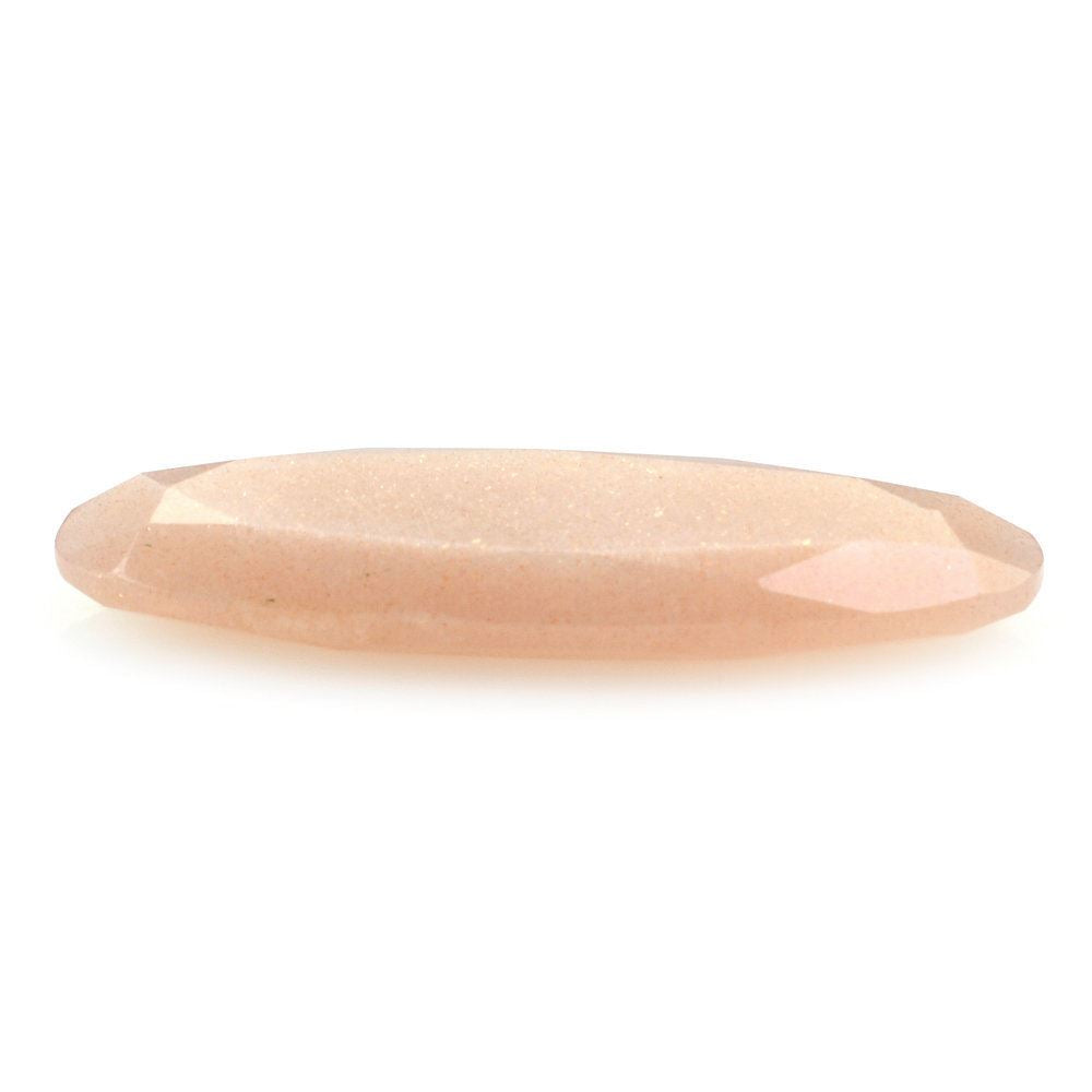 PEACH MOONSTONE BOTH SIDE TABLE CUT OVAL 28.50X10MM 9.02 Cts.