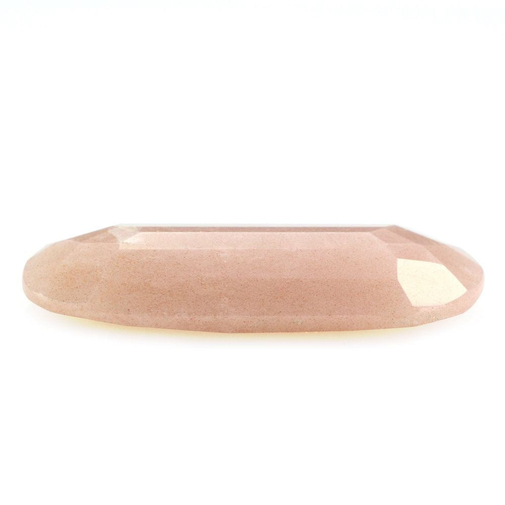 PEACH MOONSTONE CUT CUSHION 25.50X11MM 9.08 Cts.