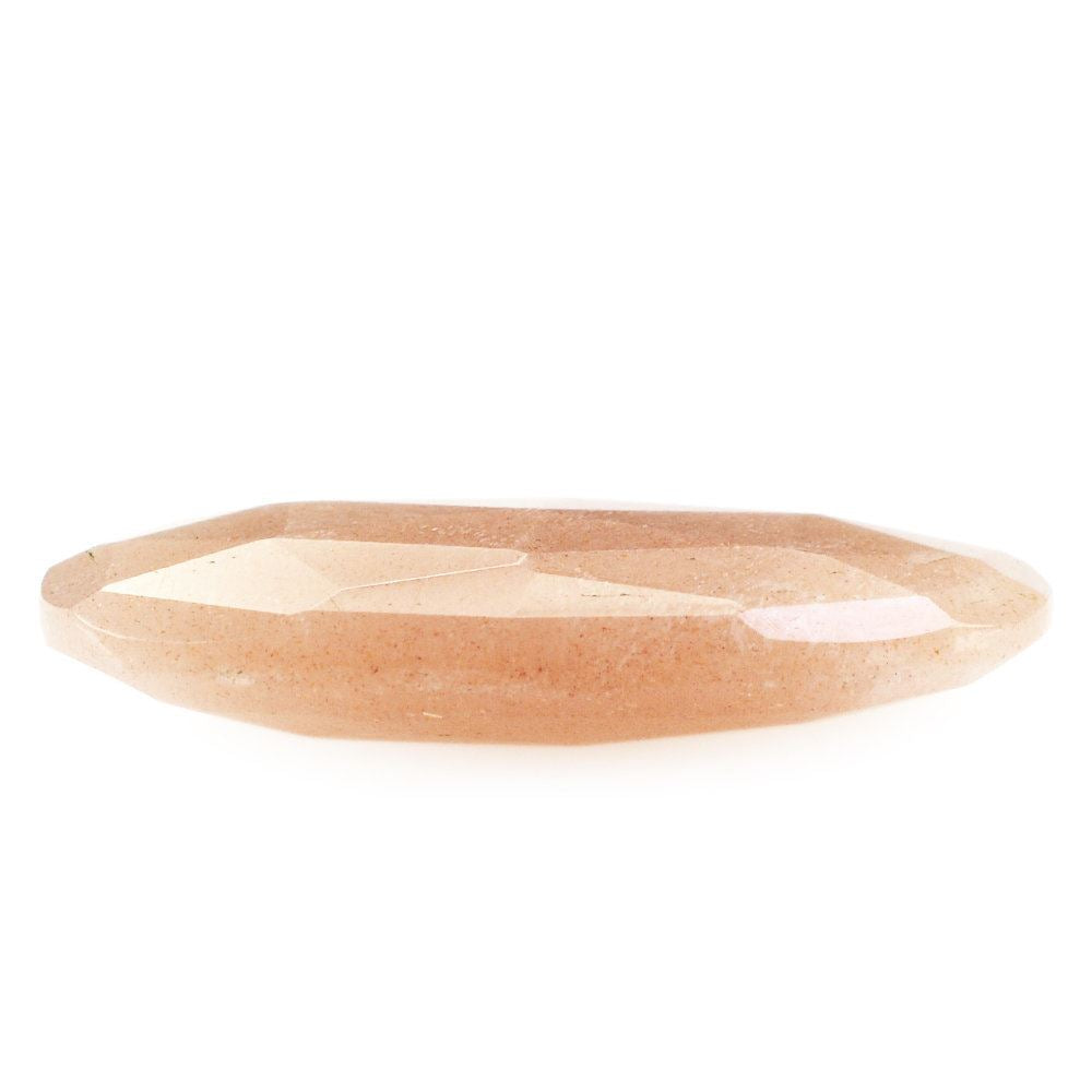 PEACH MOONSTONE ROSE CUT BRIOLETTE OVAL 20X10MM 6.15 Cts.