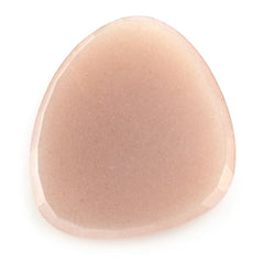 PEACH MOONSTONE ROSE CUT IRREGULAR PEARISH CAB 28X26MM 22.42 Cts.