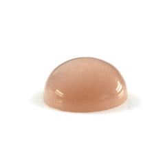 PEACH MOONSTONE ROUND CAB 8MM 1.82 Cts.