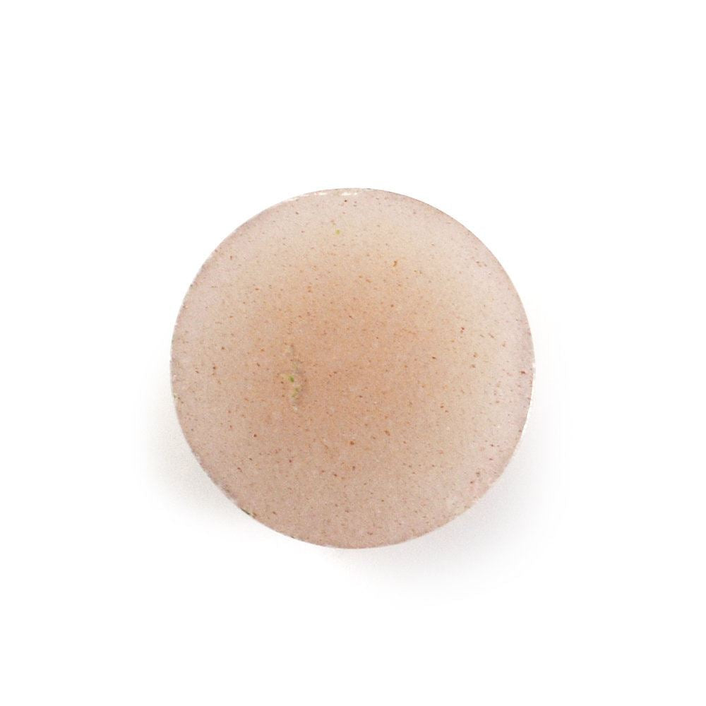 PEACH MOONSTONE ROUND CAB 8MM 1.82 Cts.