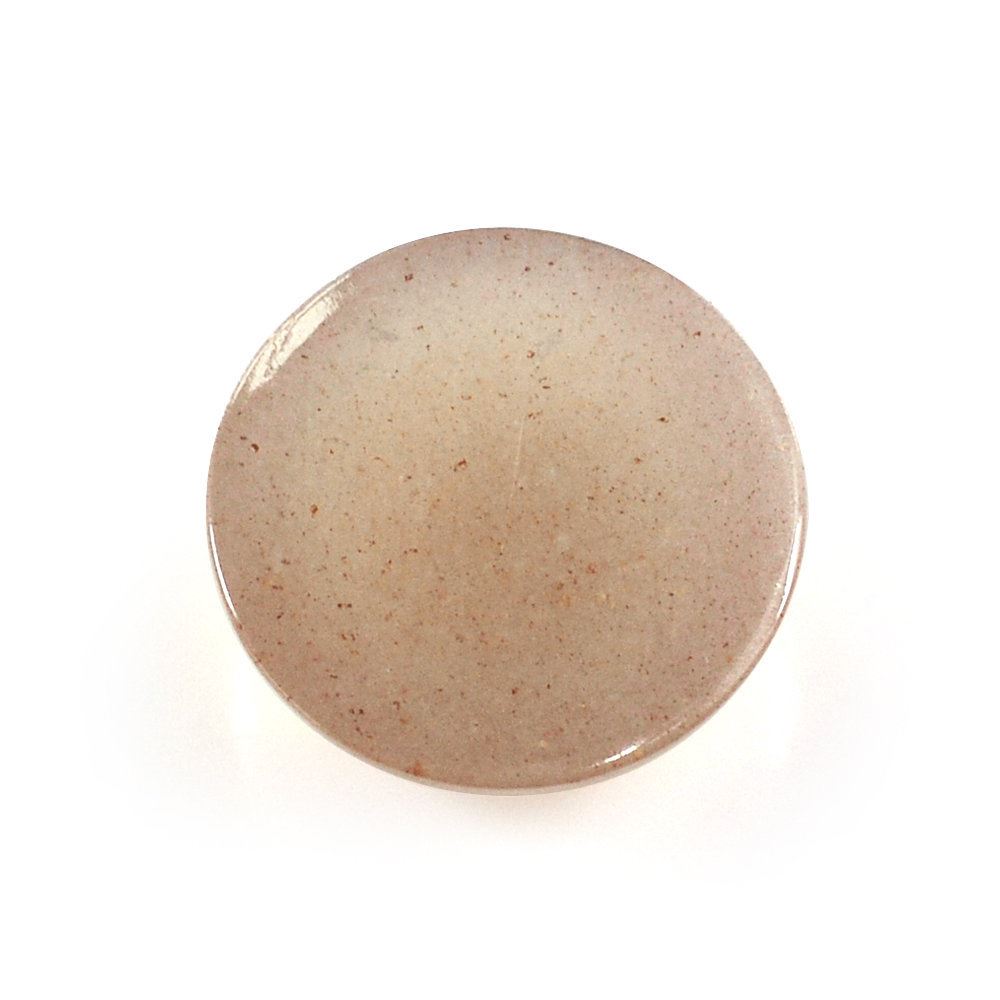 PEACH MOONSTONE ROUND CAB 10MM 3.25 Cts.