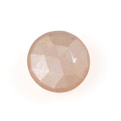 PEACH MOONSTONE ROSE CUT BRIOLETTE ROUND 8 MM 1.41 Cts.