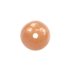 PEACH MOONSTONE PLAIN ROUND BALL (FULL DRILL-1.00MM) 6.50MM 1.70 Cts.