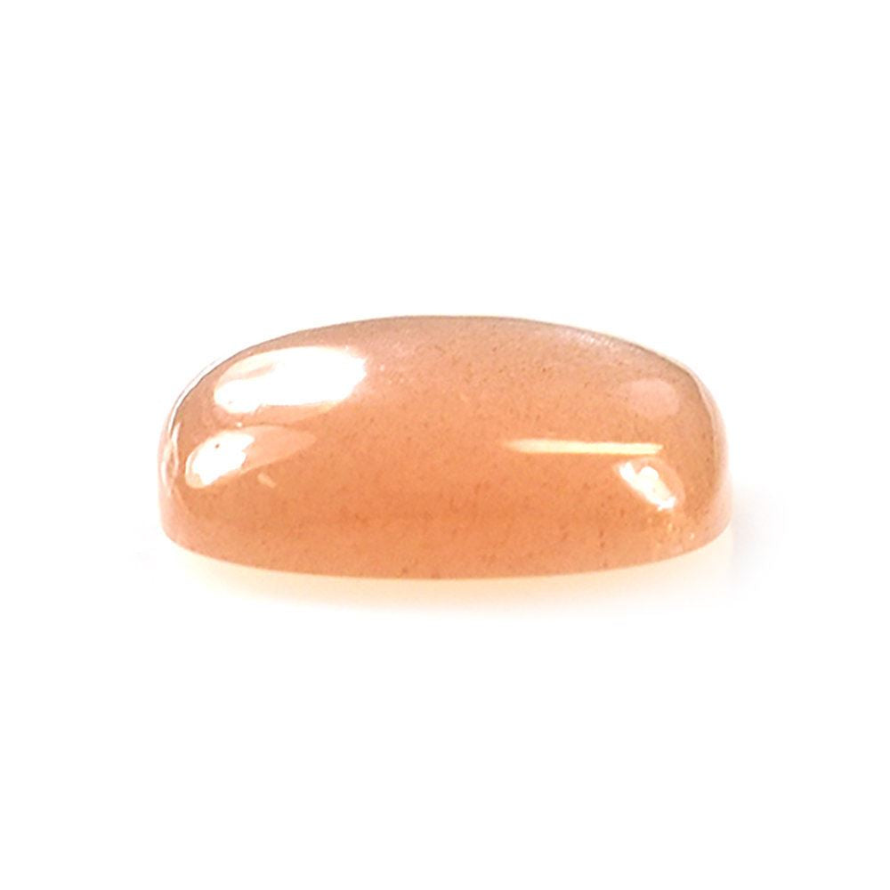 PEACH MOONTONE PLAIN CUSHION CAB 12X12MM 4.76 Cts.