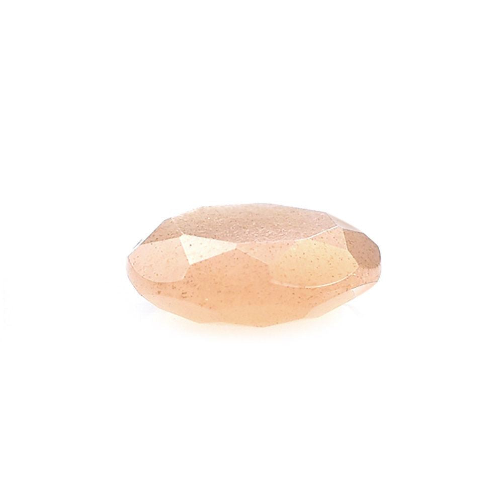 PEACH MOONSTONE BOTH SIDE TABLE CUT TRILLIONISH 9X8.30MM 1.76 Cts.