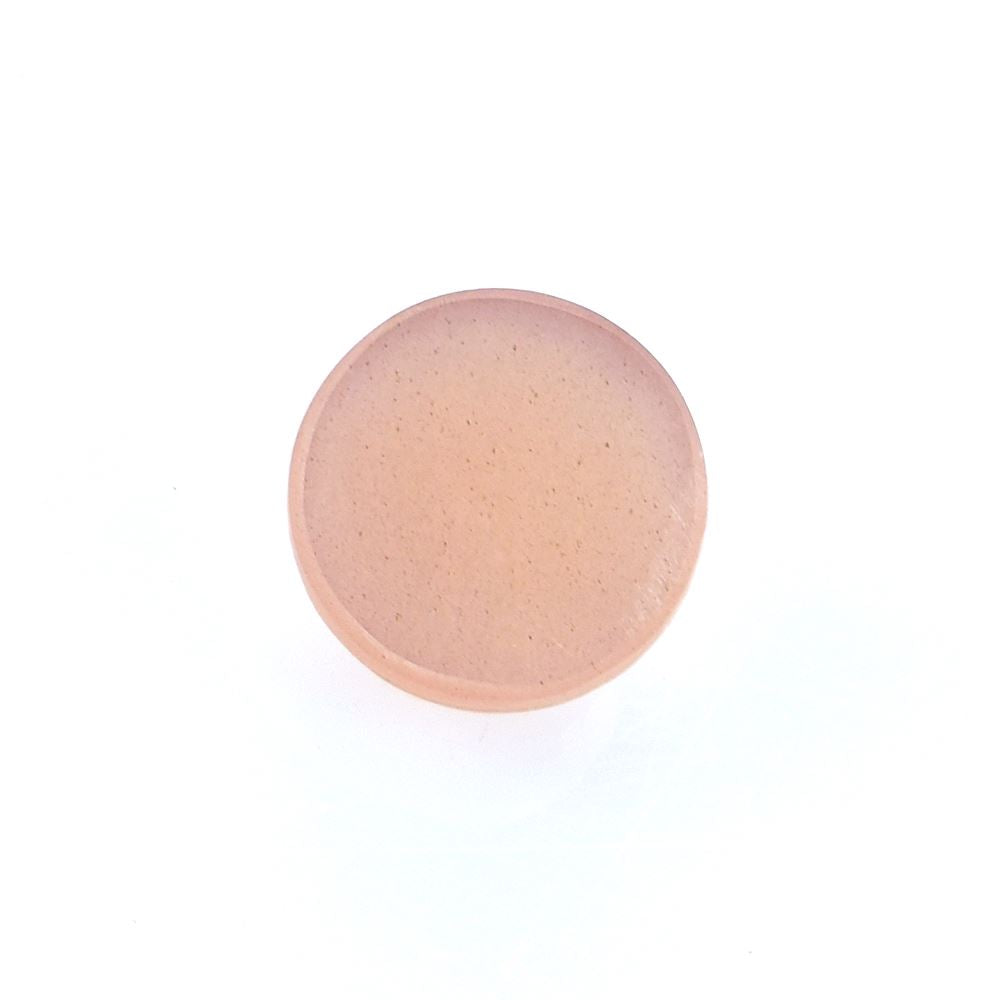 MOONSTONE PEACH ROSE CUT ROUND CAB (PEACH) (OPAQUE / CLEAN) 8.00 MM 1.71 Cts.