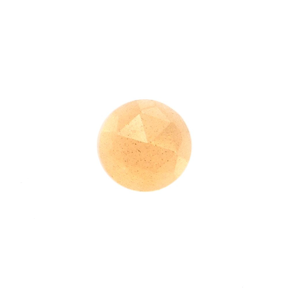 MOONSTONE PEACH ROSE CUT ROUND CAB (PEACH MEDIUM) (OPAQUE/CLEAN) 4.00 MM 0.23 Cts.