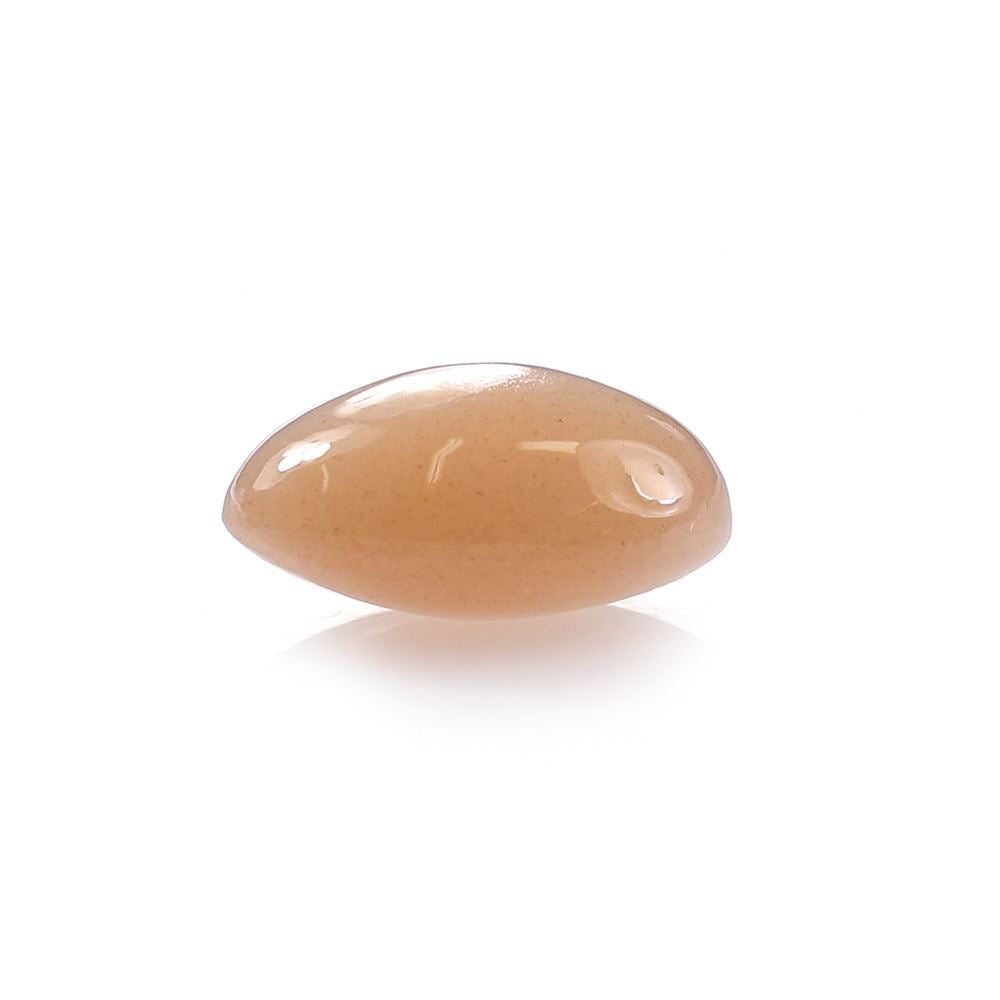 PEACH MOONSTONE LENTIL OVAL 10.00X8.00 MM 2.72 Cts.