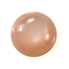 PEACH MOONSTONE CURVED ROUND CAB (MEDIUM/PEACH/CLEAN) 14.00X14.00 MM 10.10 Cts.