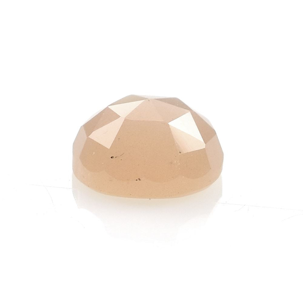 PEACH MOONSTONE ROSE CUT ROUND CAB (MEDIUM/CLEAN) 8.00X8.00 MM 1.73 Cts.