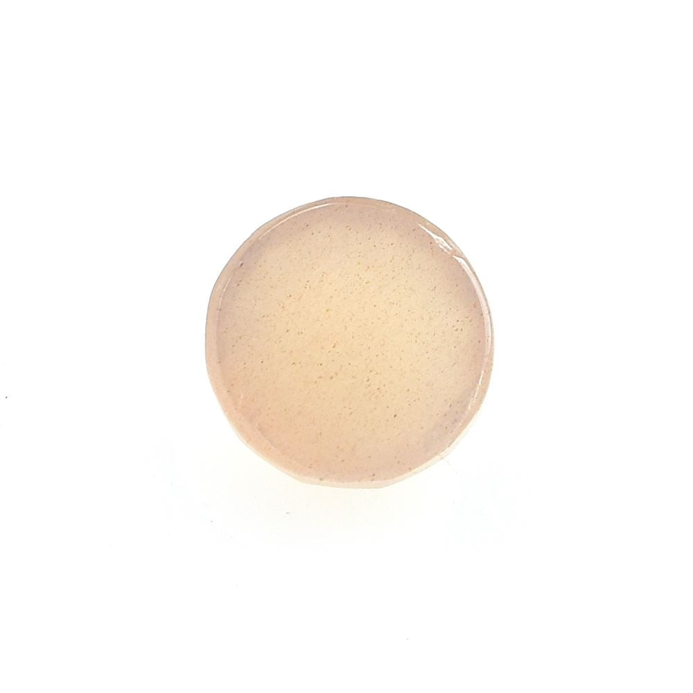 PEACH MOONSTONE ROSE CUT ROUND CAB (MEDIUM/CLEAN) 6.00X6.00 MM 0.77 Cts.