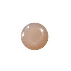 PEACH MOONSTONE CURVED ROUND CAB (MEDIUM)(CLEAN) 8.00X8.00 MM 1.85 Cts.