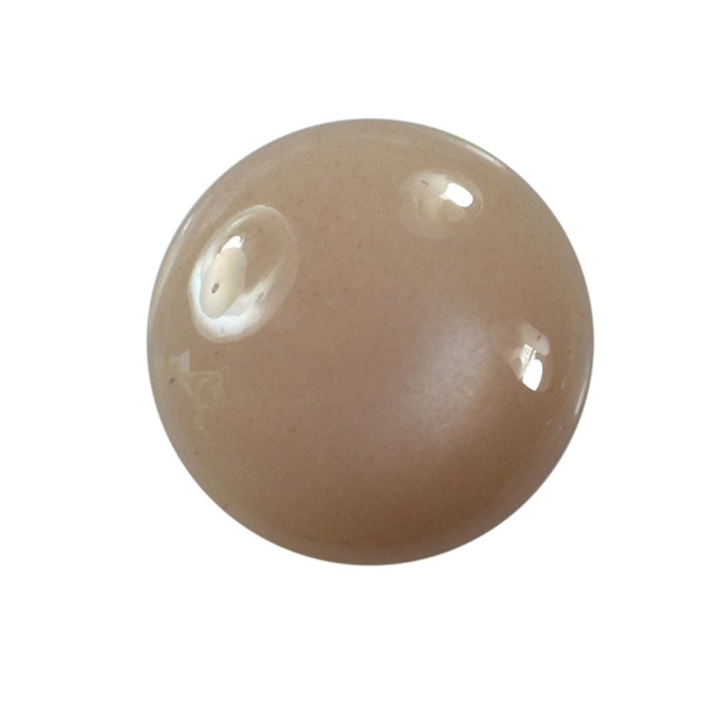 PEACH MOONSTONE CURVED ROUND CAB (MEDIUM)(CLEAN)14.00X14.00 MM 9.42 Cts.