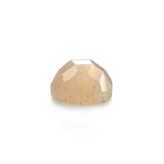 PEACH MOONSTONE CHECKER CUT ROUND CAB (MEDIUM)(CLEAN) 4.00X4.00 MM 0.26 Cts.