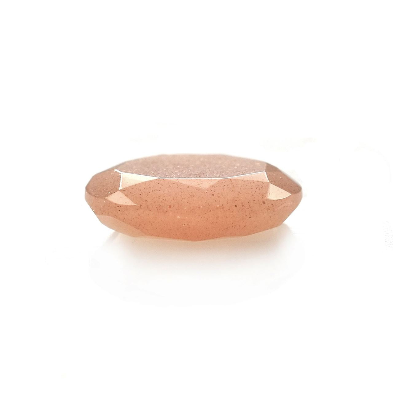 PEACH MOONSTONE BOTH SIDE TABLE CUT (P10)(MEDIUM)(CLEAN) 9.00X8.30 MM 1.72 Cts.