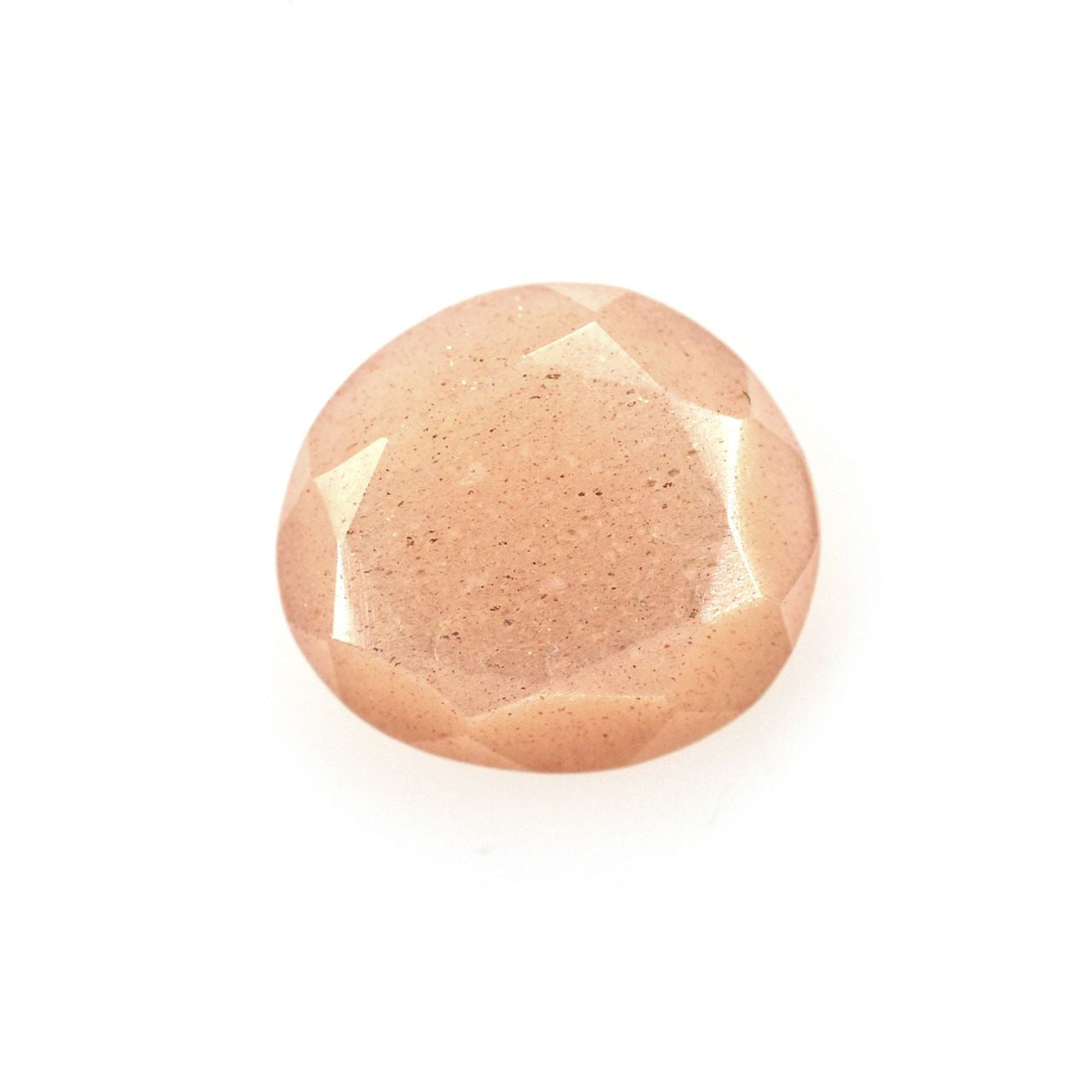 PEACH MOONSTONE BOTH SIDE TABLE CUT (P10)(MEDIUM)(CLEAN) 9.00X8.30 MM 1.72 Cts.