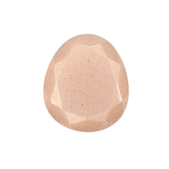 PEACH MOONSTONE BOTH SIDE TABLE CUT (P13)(LIGHT)(CLEAN) 10.50X9.00 MM 2.28 Cts.